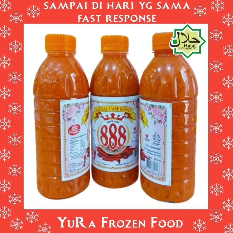 

Sambal Cabe Rawit 888 Botol 350 Ml Sambel Extra Pedas Manis