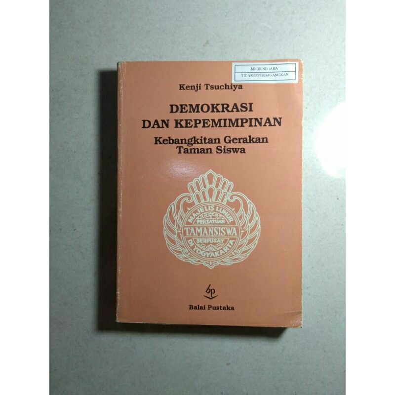 buku langka demokrasi dan kepemimpinan, kebangkitan gerakan taman siswa