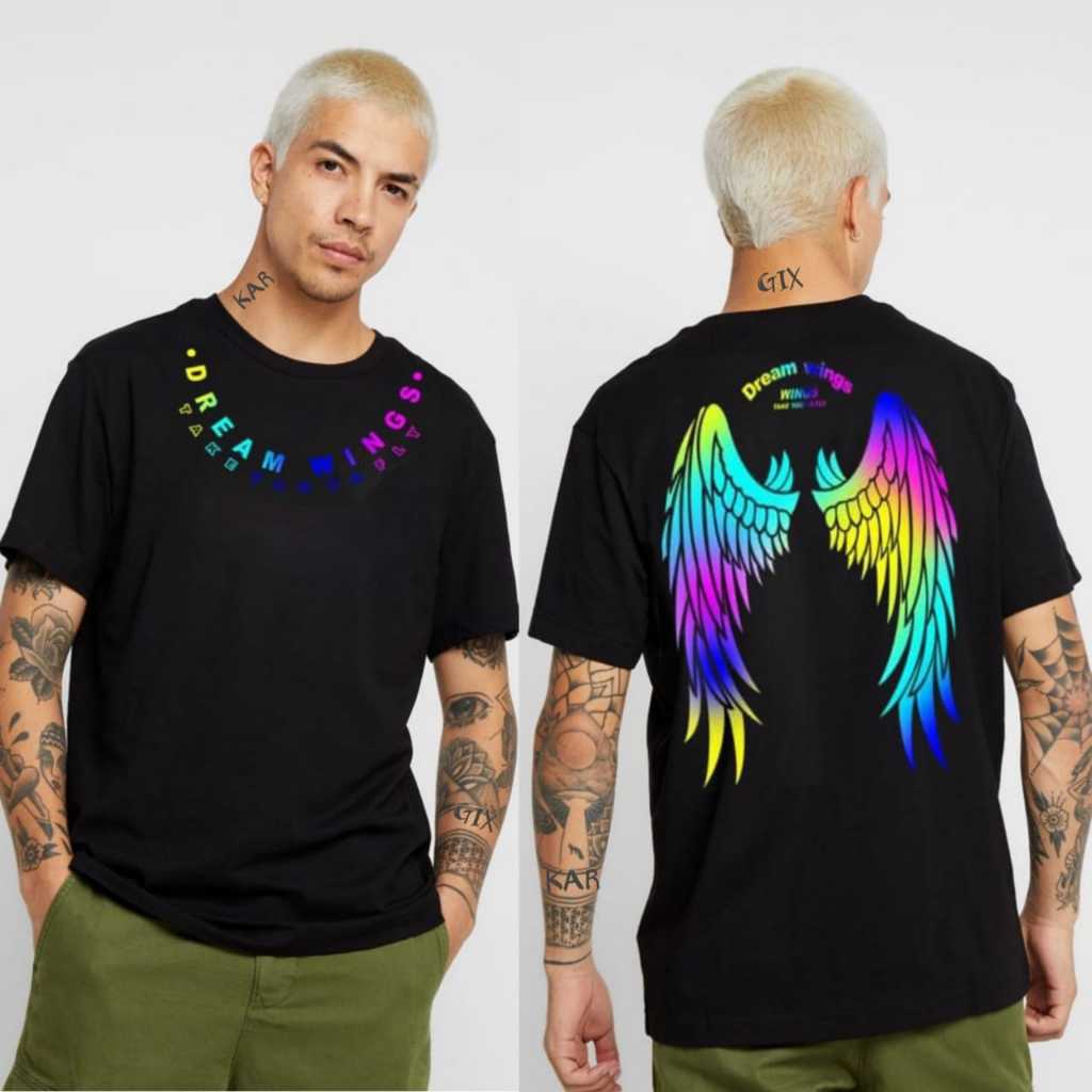 GIX DISTRO KAOS ANGEL SAYAP MALAIKAT WING DREAM