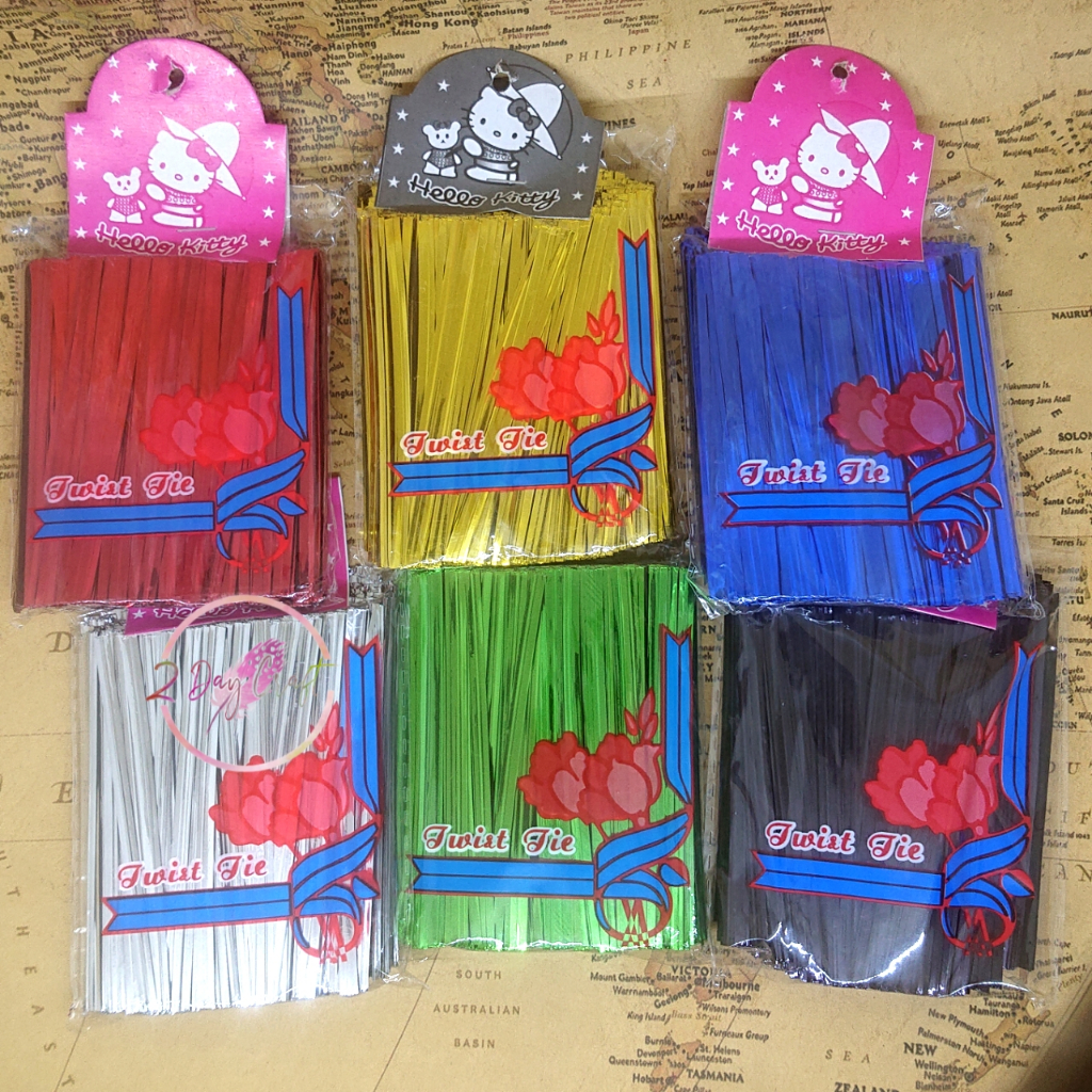 

Kawat Souvenir 8cm isi 500 pcs - Kawat Twistie - kawat Parcel