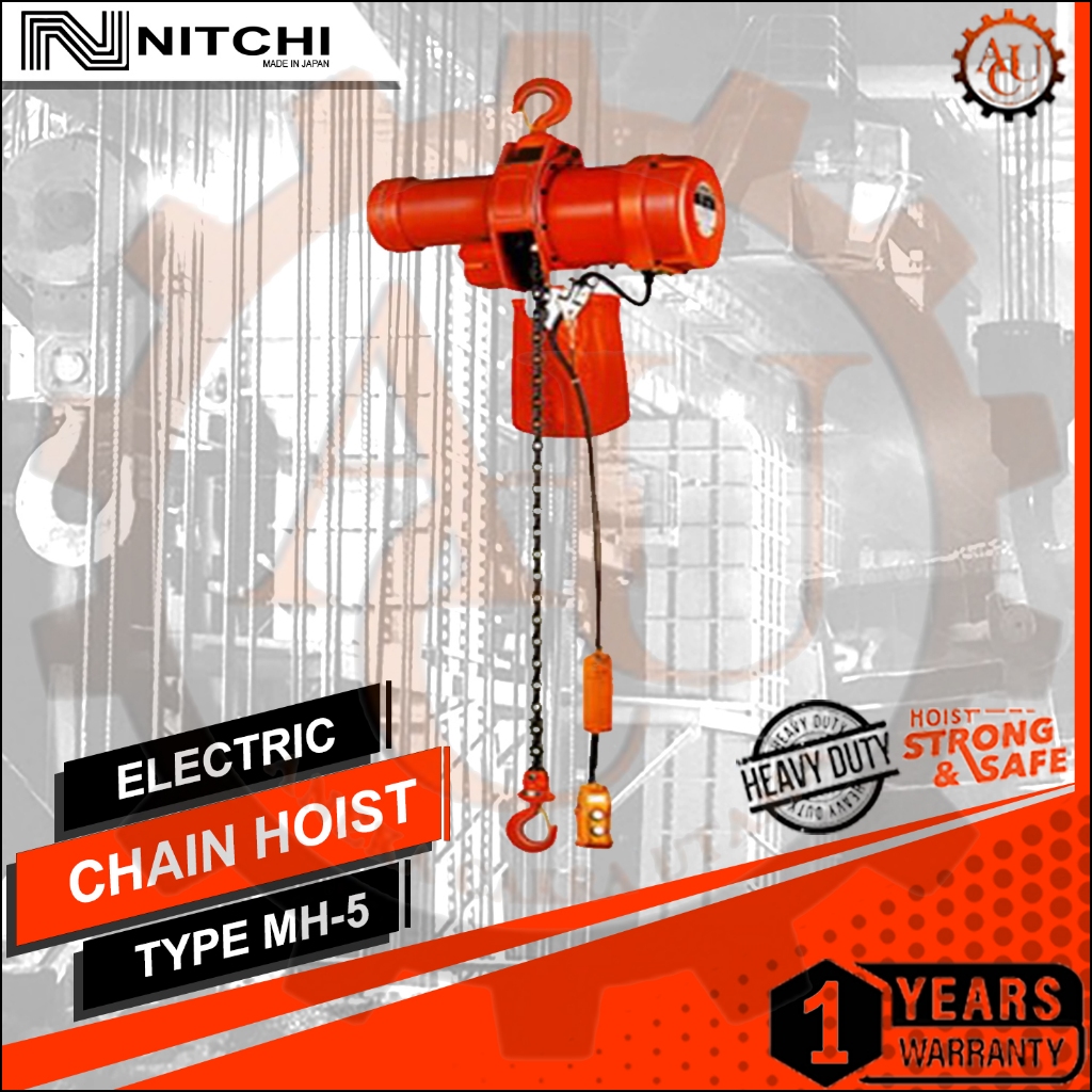 Nitchi Hoist 2 ton x 6 mtr Nitchi Made in Japan ( Tipe MH-5 )