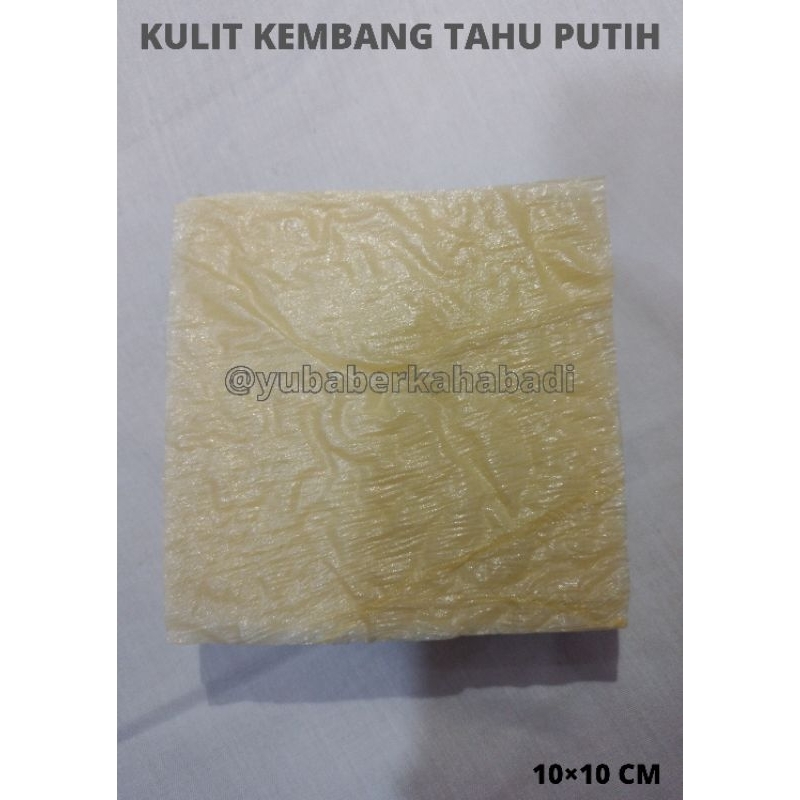 

Kulit tahu kotak Uk 10 × 10 cm bersertifikat halal MUI