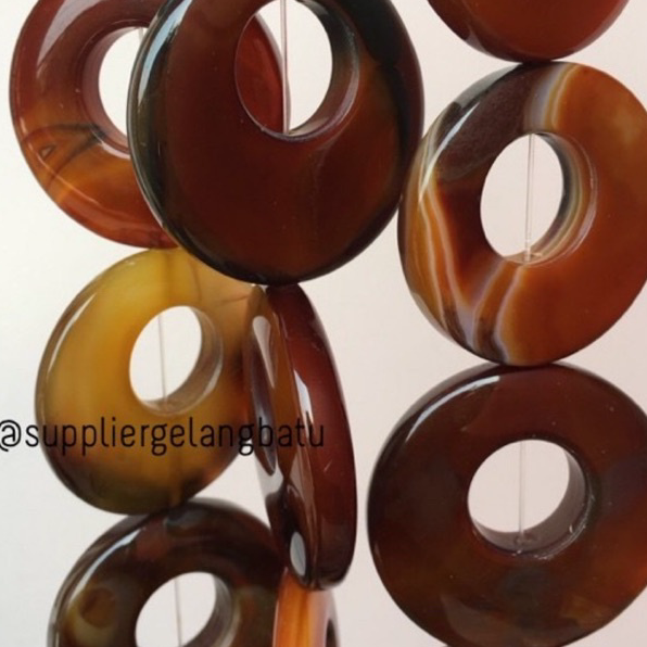 ➼➳✿✯ LIONTIN GIOK DONAT BULAT BATU ALAM ASLI per butir