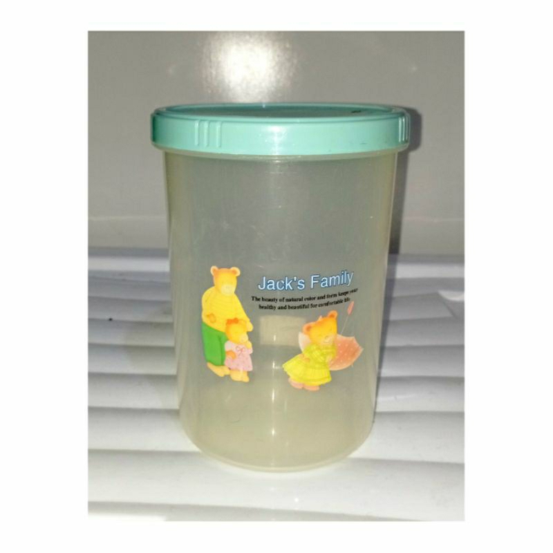 Toples tupperware tempat penyimpanan makanan 500ml bahan tebal