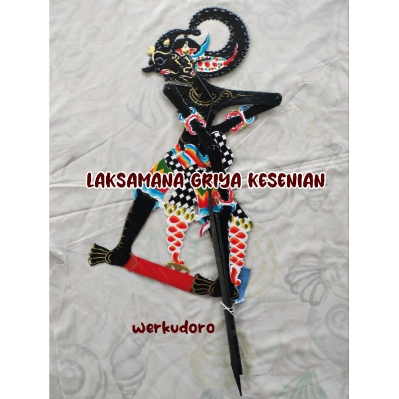 Wayang werkudara / wayang bimoseno / wayang pentas werkudara / wayang kertas duplex werkudara