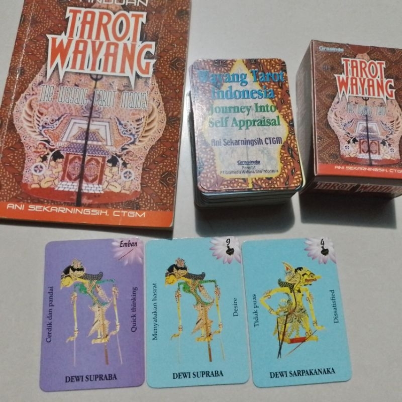 Kartu Tarot Wayang Ani Sekarningsih CTGM Langka Original Asli Kolektor Item