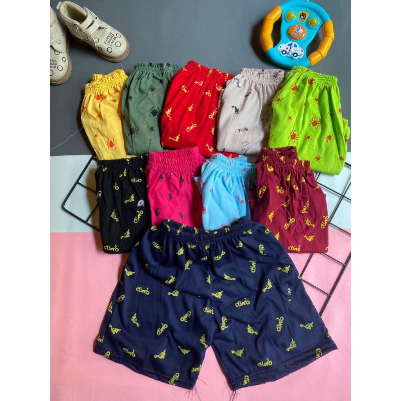 Celana Pendek Anak Kolor Harian Laki laki/Perempuan Motif Kuda Usia 1 2 3 4 5 6 7 8 9 10 11 12 Tahun
