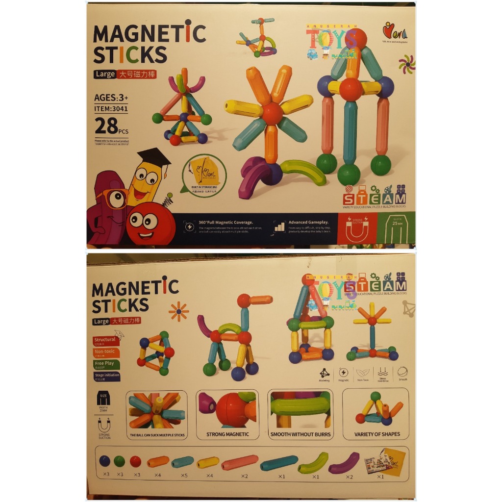 Mainan Edukasi Anak Magnetic Stick