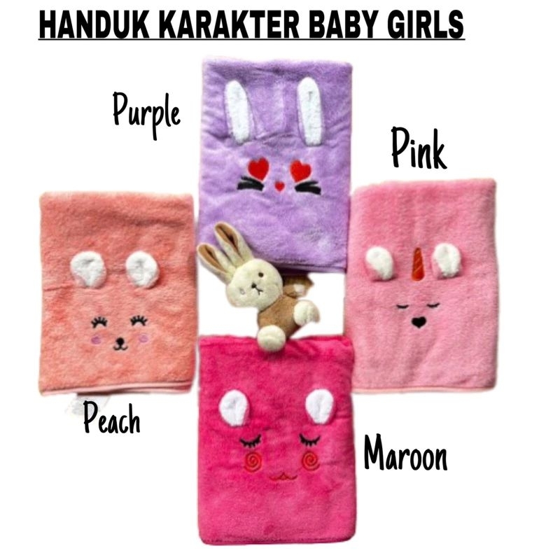Handuk Karakter Bayi Baru Lahir