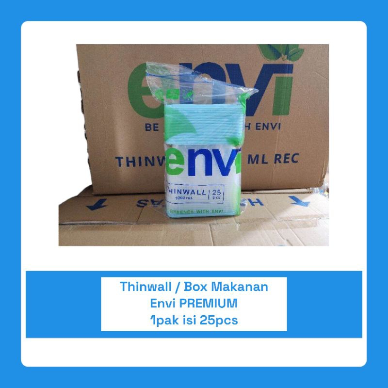 Thinwall / Box Makanan ENVI Premium 500ml 650ml 750ml