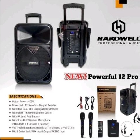 Portable Speaker HARDWELL Powerfull12Pro | HARDWELL Powerfull 12Pro | HARDWELL Powerfull 12 Pro (12i