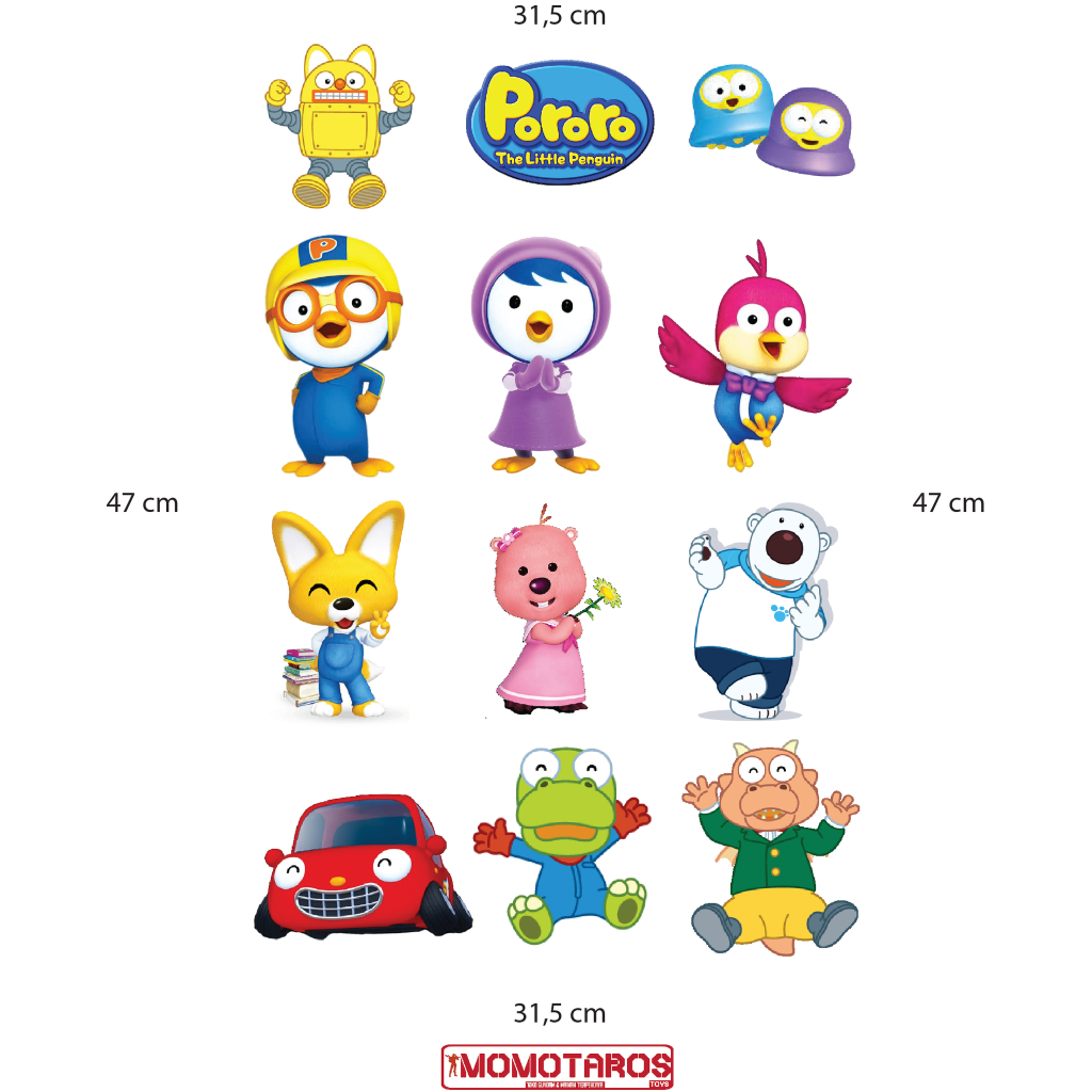 

Sticker kiscutting Pororo 1 lembar