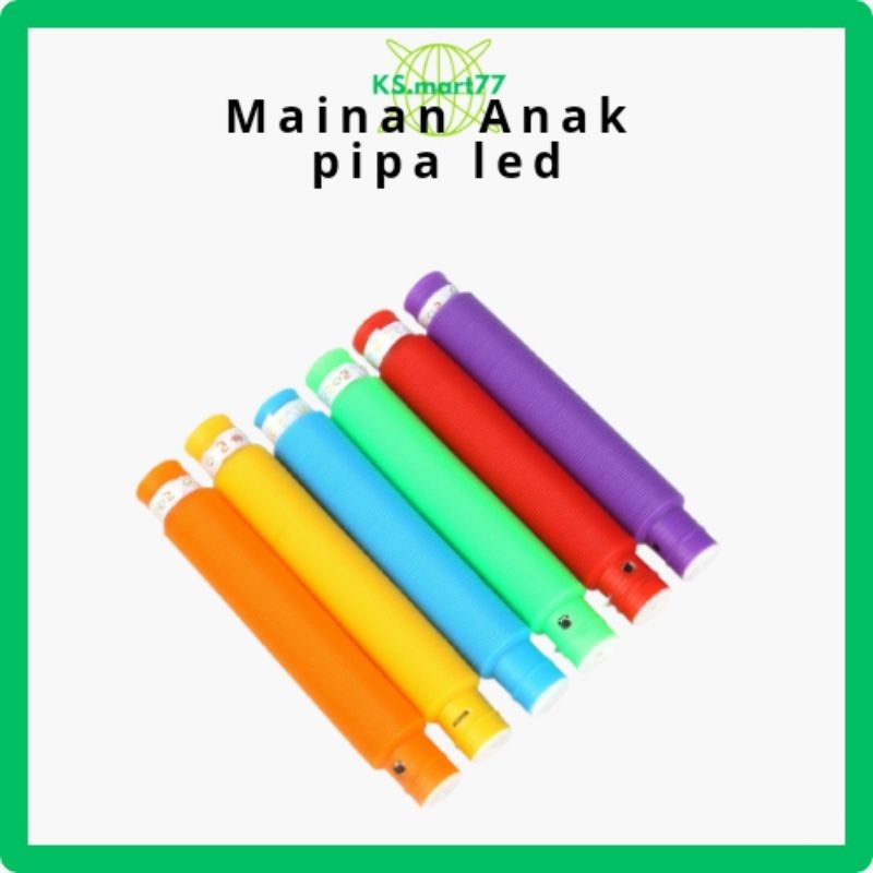 Mainan viral Lato lato / Latto latto Pipa LED / POP light up / pop pipes