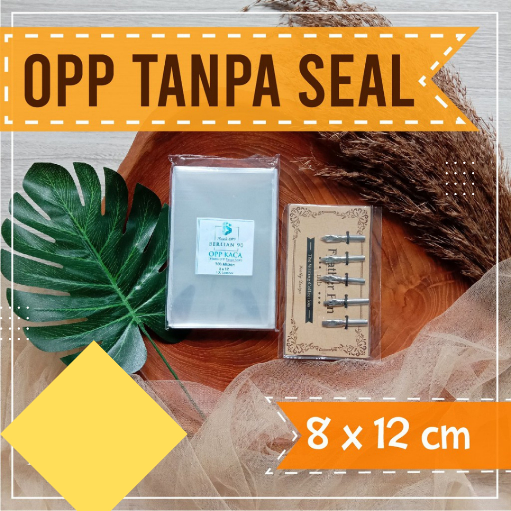 

PLASTIK OPP TANPA LEM 8 x 12 cm / Plastik Kaca Tebal 30s MIC / Plastik souvenir isi 100 lembar