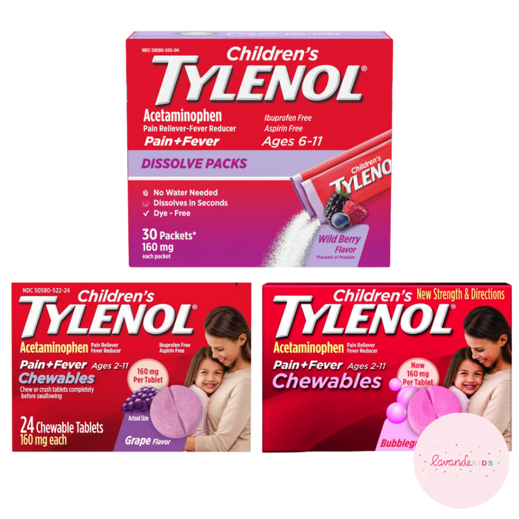 Obat Demam Anak Children’s Tylenol Pain + Fever Reducer Chewables