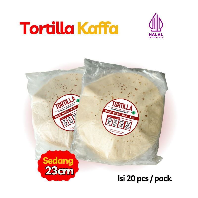 

Kulit Tortilla PREMIUM Kaffa 23cm / Kulit Kebab Sedang / Kulit Kebab isi 20 Lembar