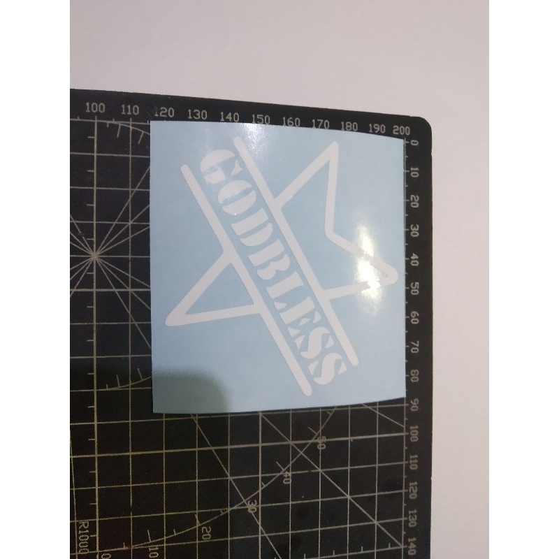 

cutting stiker godbless