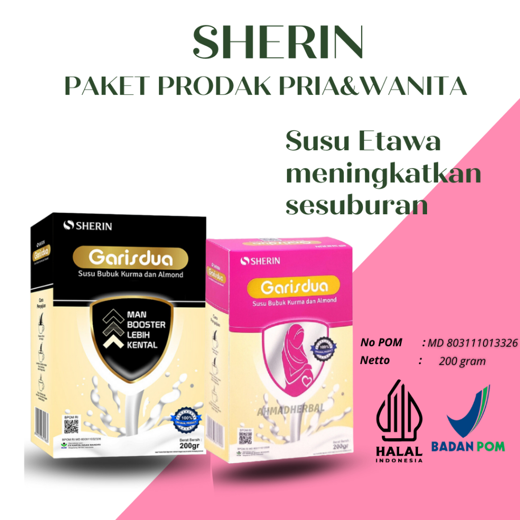 

Susu Garis Dua Sherin | Susu Promil Suami Istri Kesuburan Kehamilan