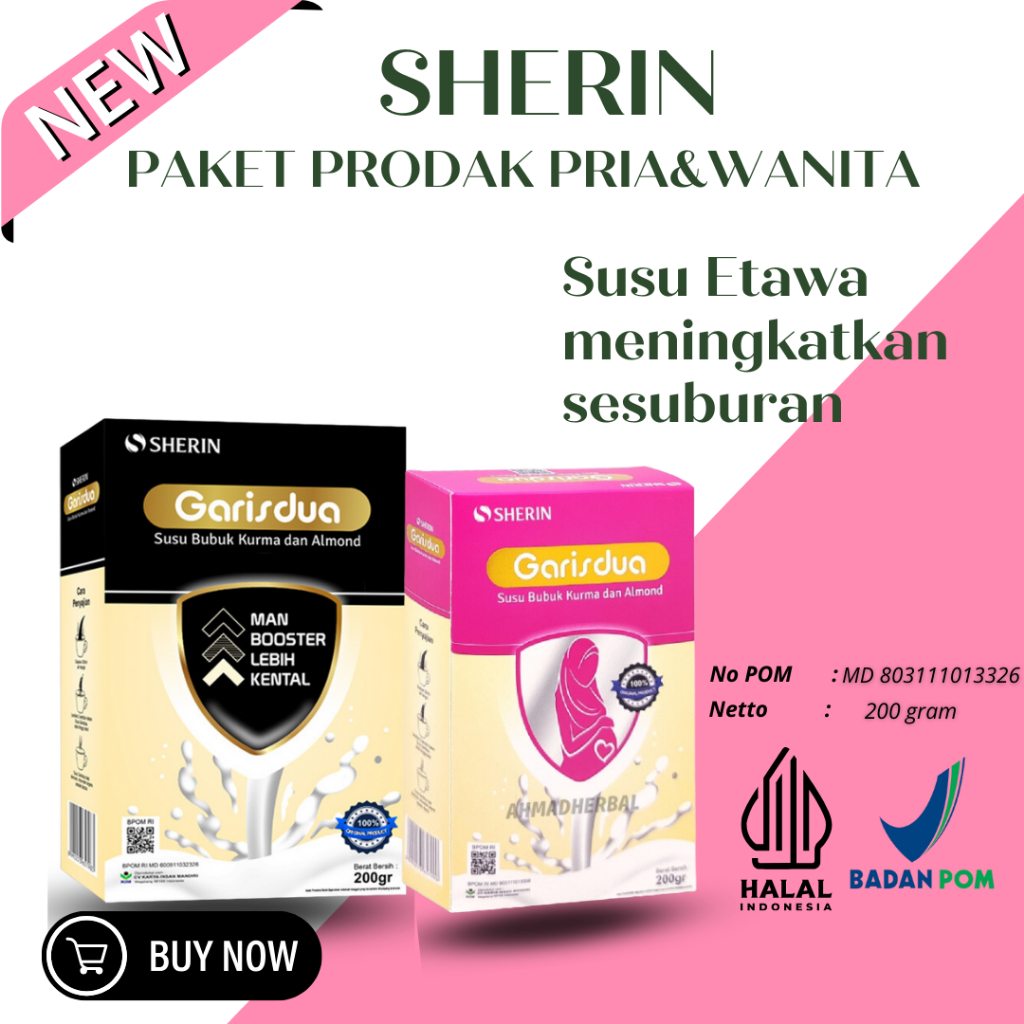 

Susu Garis Dua Sherin | Susu Kesuburan Kehamilan Istri Ampuh Halal BPOM