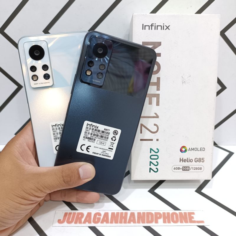 Infinix Note 12i 2022 6/128GB Hp Second Seken Bekas Fullset