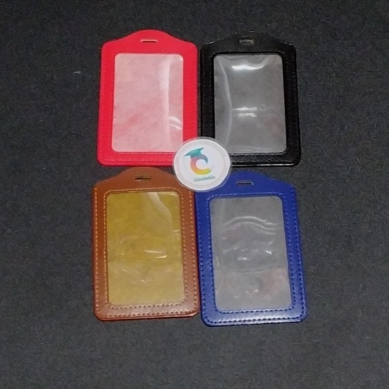 

Name tag Id Card Holder Kulit