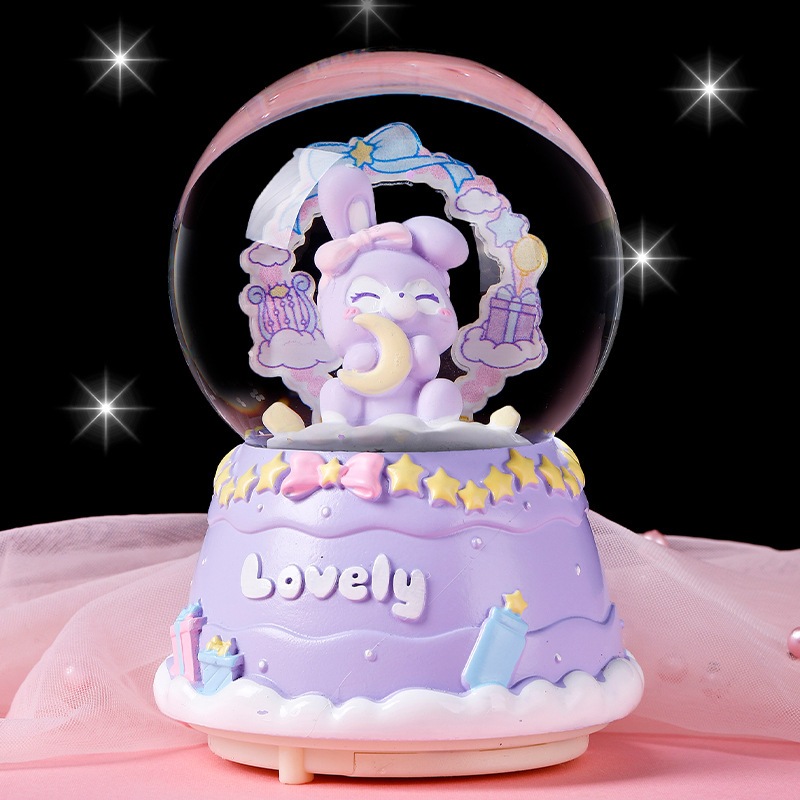 bola kristal kotak musik girl planet  hadiah ulang tahun hadiah natal