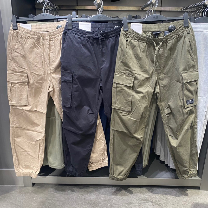 Celana Joger Pria Relaxed fit H&M Original Store