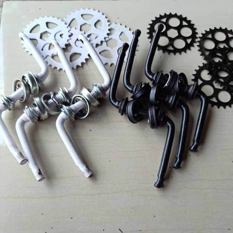 NOS ada lecet crank  set sepeda anak 16 , 18 model engkol gir langsung