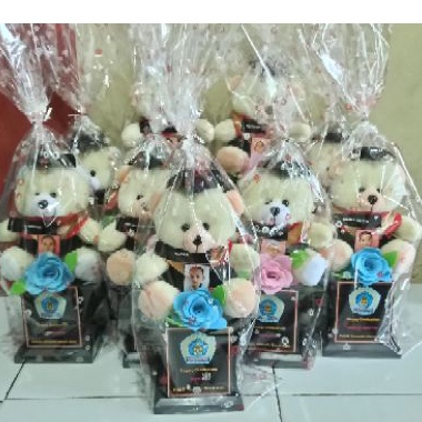 PROMO Piala Boneka Wisuda Custom / Boneka Wisuda Piala / Kado Wisuda Cewek Cowok / Hampers Kado Wisu