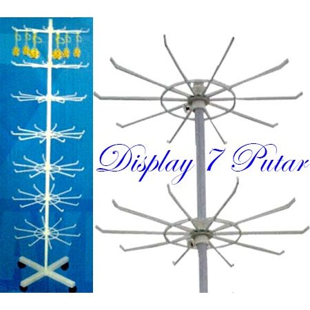 Display Aksesoris Putar 7 Tingkat