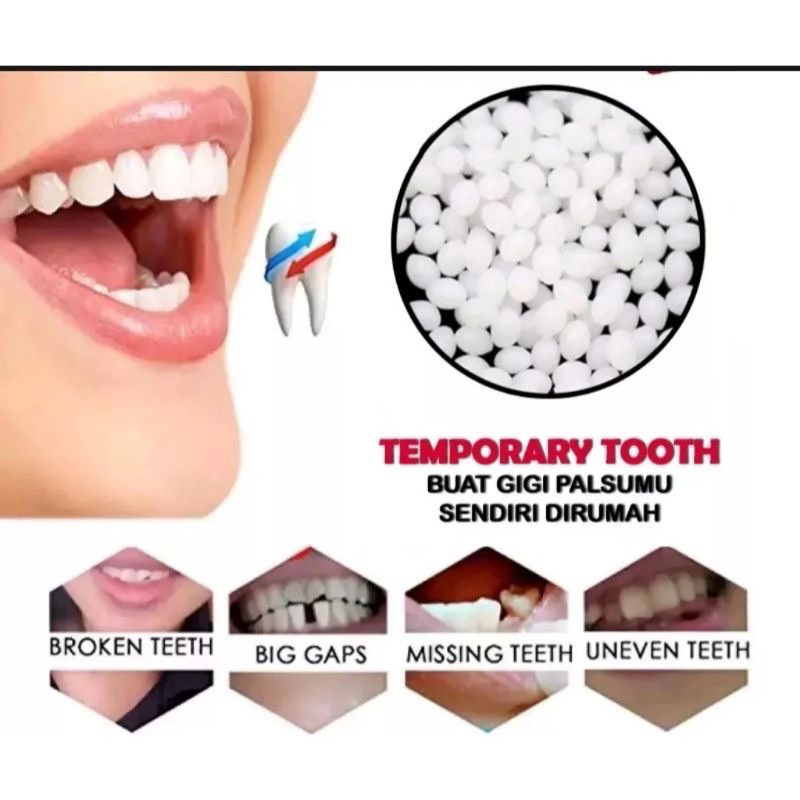 Temptooth Penambal Gigi Buat gigi palsu sendiri dirumah