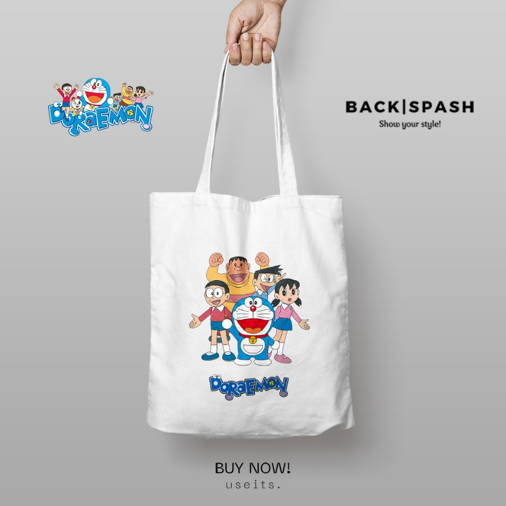 Totebag Doraemon Nobita Lucu - Totebag Tas Wanita Gambar Doraemon TPC