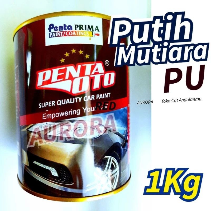 Penta Oto Putih Mutiara 1kg Cat Super Gloss Pearl White