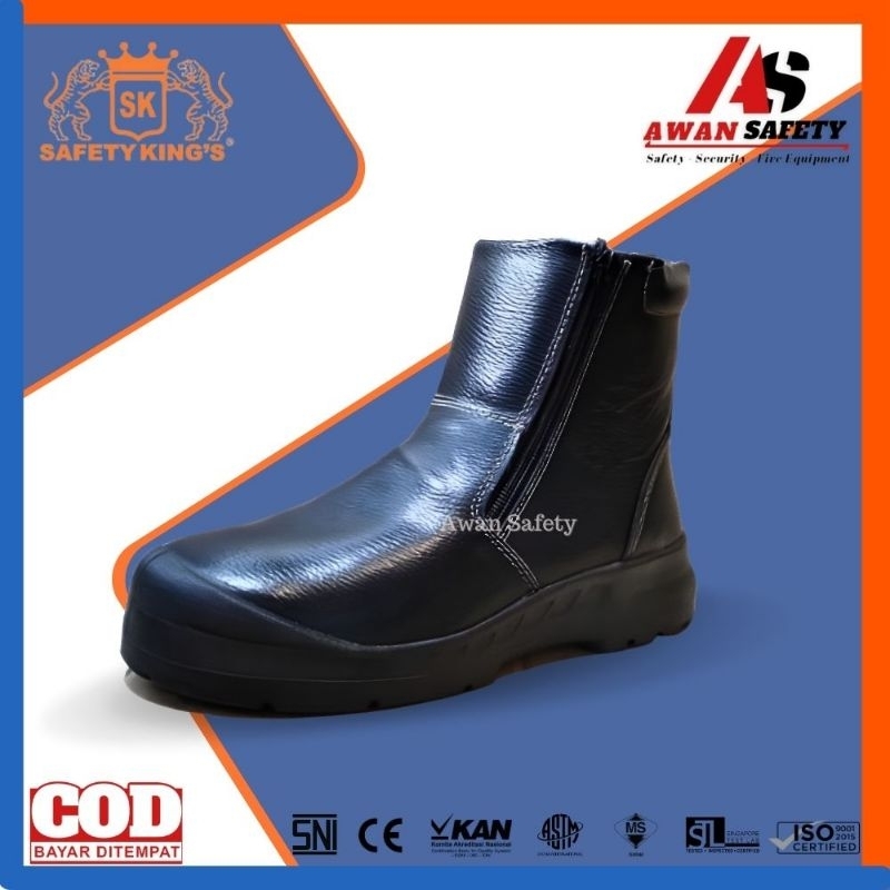 SEPATU SAFETY KINGS 806X/Sepatu Kerja Sefty Pria Kulit Asli Original