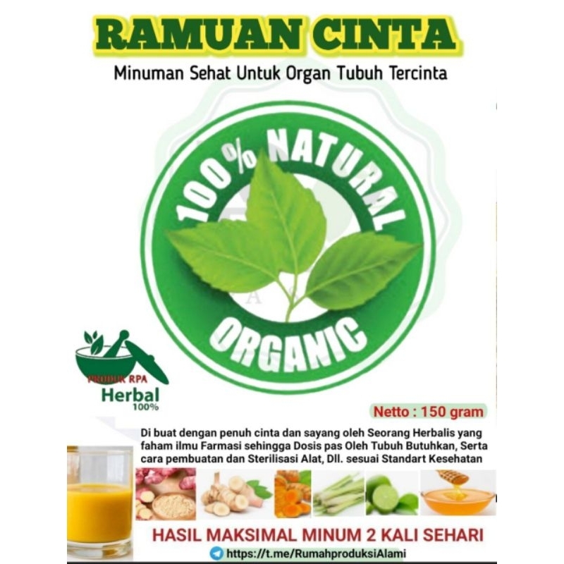 

Ramuan Cinta Alami 150grm