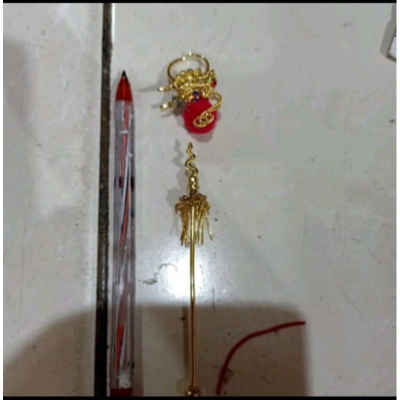 senjata patung/ rupang- naca locia nacha- 4inch- kuningan