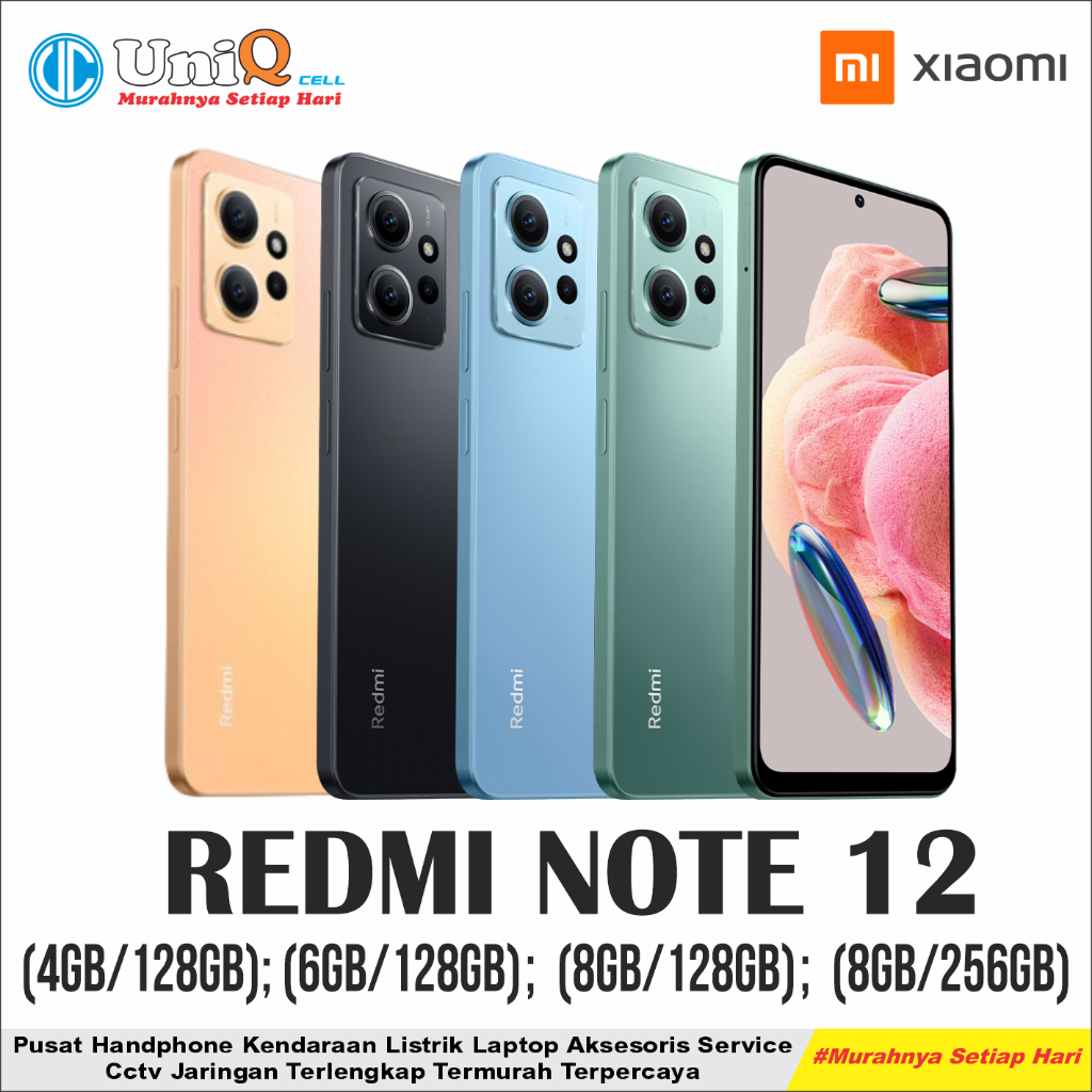 XIAOMI REDMI NOTE 12 (4GB/128GB);(6GB/128GB);(8GB/128GB);(8GB/256GB)