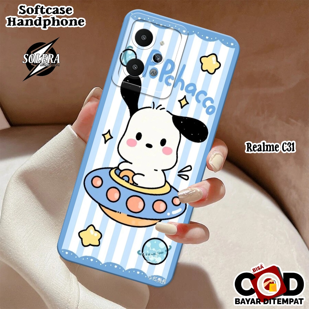 Case Realme C31 Softcase Realme C31 Terbaru Silikon Pro Camera Fashion Case Kartun Lucu Cover Hp Kes