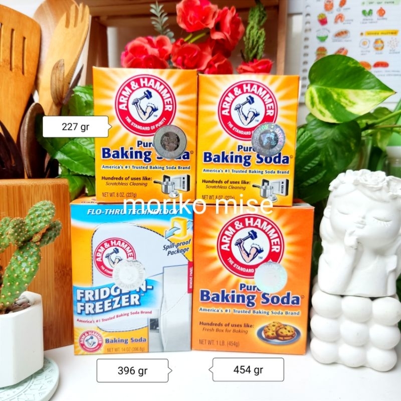 

arm hammer baking soda kue 227 gr / soda kue 454 gr arm & hammer fridge n freezer gajah kulkas serap bau penyerap bau kulkas