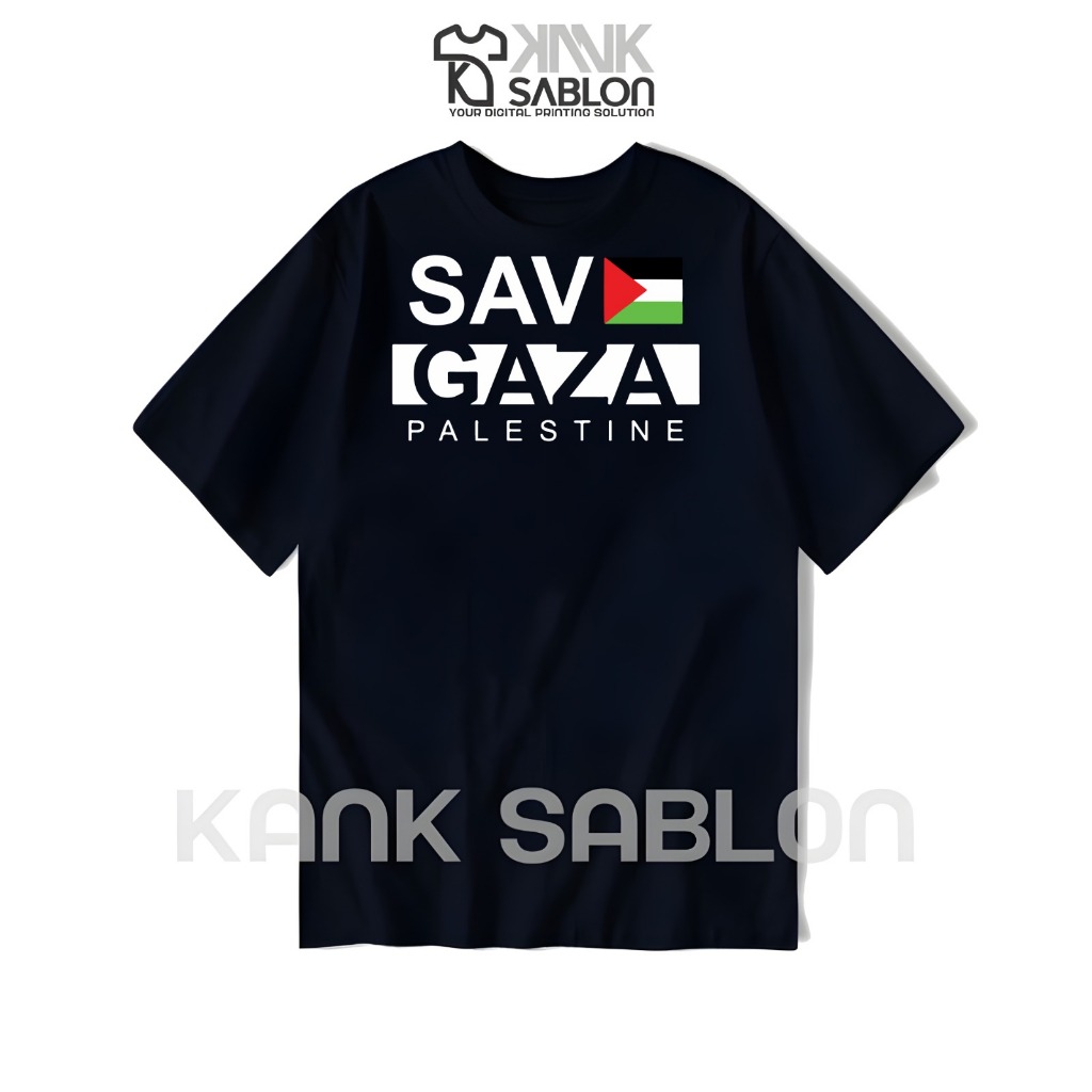 TYPE 14 - BANYAK GAMBAR - Baju Tshirt Kaos palestine - Kaos Save Gaza - Kaos Save Palestine - Kaos S
