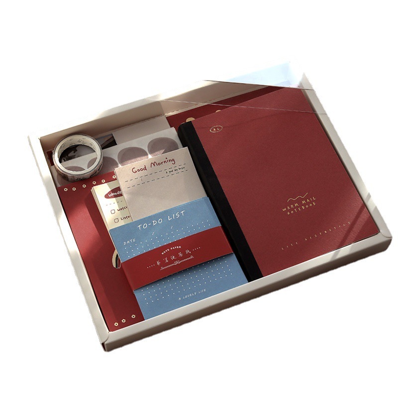【 155pcs/122pcs】Journal Kit Set Gift Box / Paket Set Agenda / Notebook lucu/diary lucu / Buku Tulis Catatan Karak