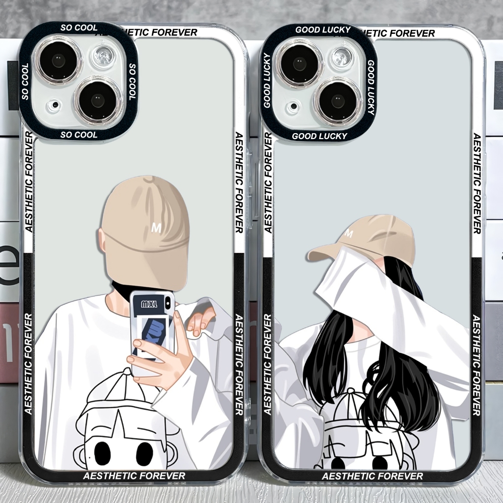 WBC-021 Case Bening Redmi Note 12 PRO 4G Note 12PRO 5G note 11 Custom Case Couple Redmi Softcase Pel