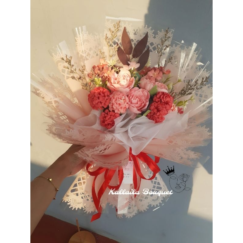 Buket bunga aesthetic buket bunga tunangan buket murah