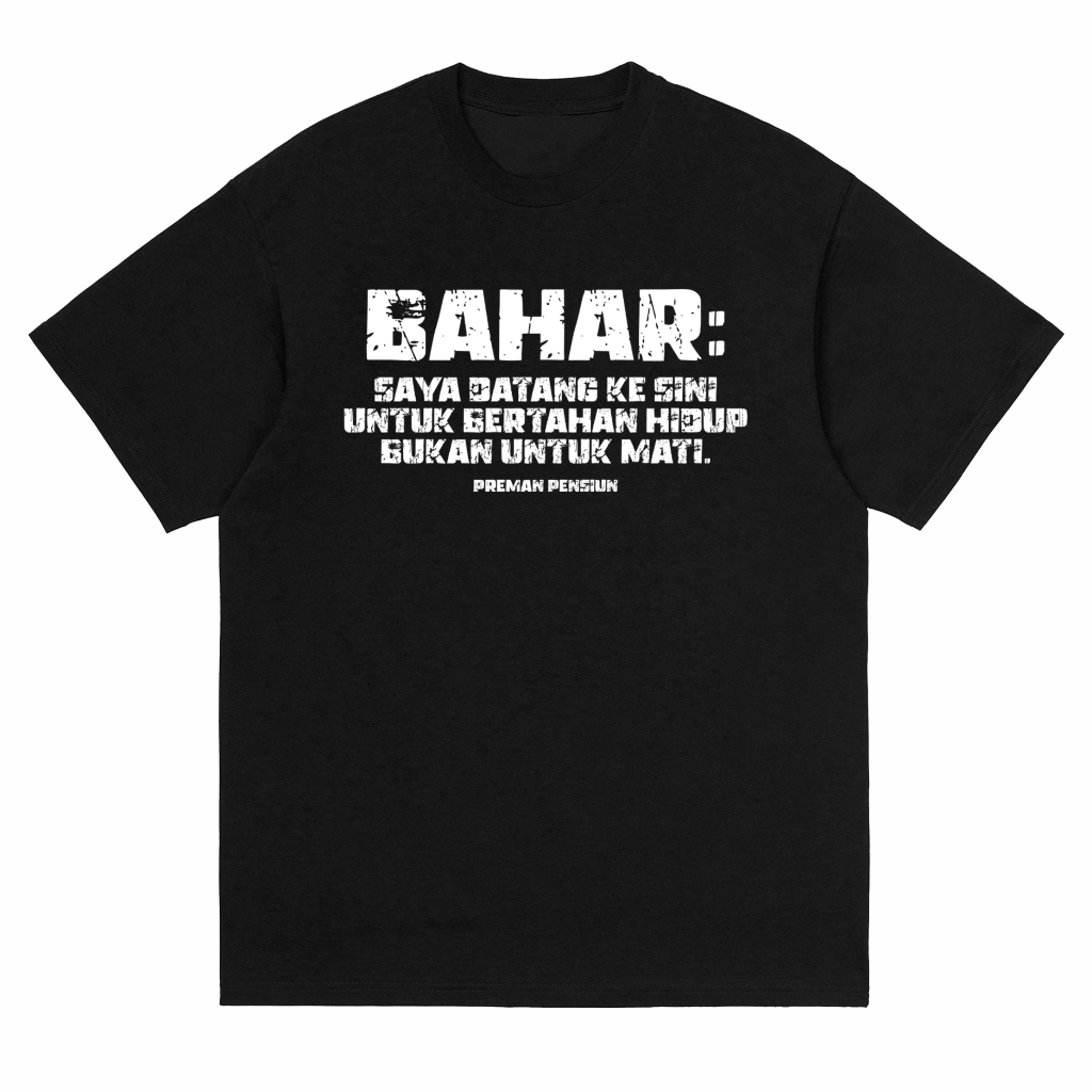 Tshirt Anp Films Merch Quote Kaos Kang Bahar Preman Pensiun Original Merchandise - ANP FILMS MERCH