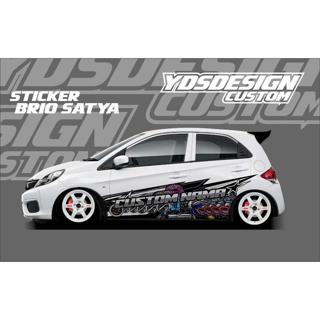 DECAL THAILOK BRIO OLD,YARIS,AYLA / STIKER MOBIL BRIO SATYA / BRIO OLD