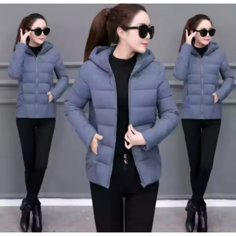 Jaket Wanita Musim Dingin Tebal Musim Dingin Hangat Long