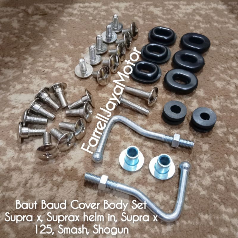 Set Baut Baud Karet Cover Body Supra X Supra X Lama Supra X Helm in Supra X 125