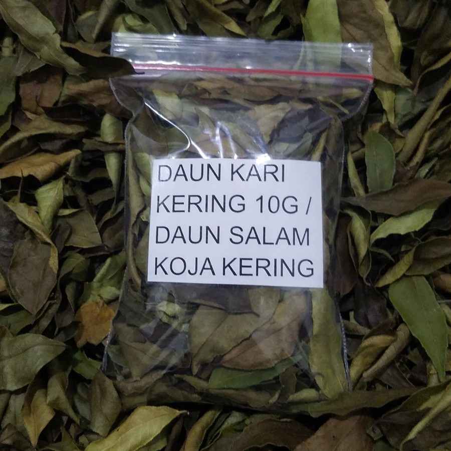 

DAUN KARI KERING 10G / Daun Salam Koja Kering