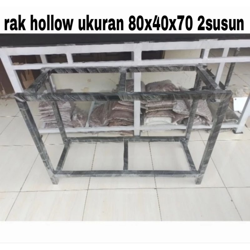 rak aquarium murah besi hollow ukuran 80x40 2suaun