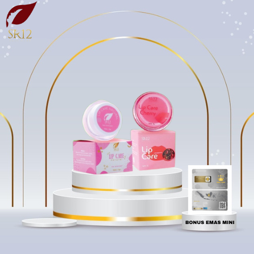 Lip Care Natural SR12 | Lip Care SR12 Cherry | Pencerah Bibir Hitam / Pelembab Bibir / Lip Balm Anak
